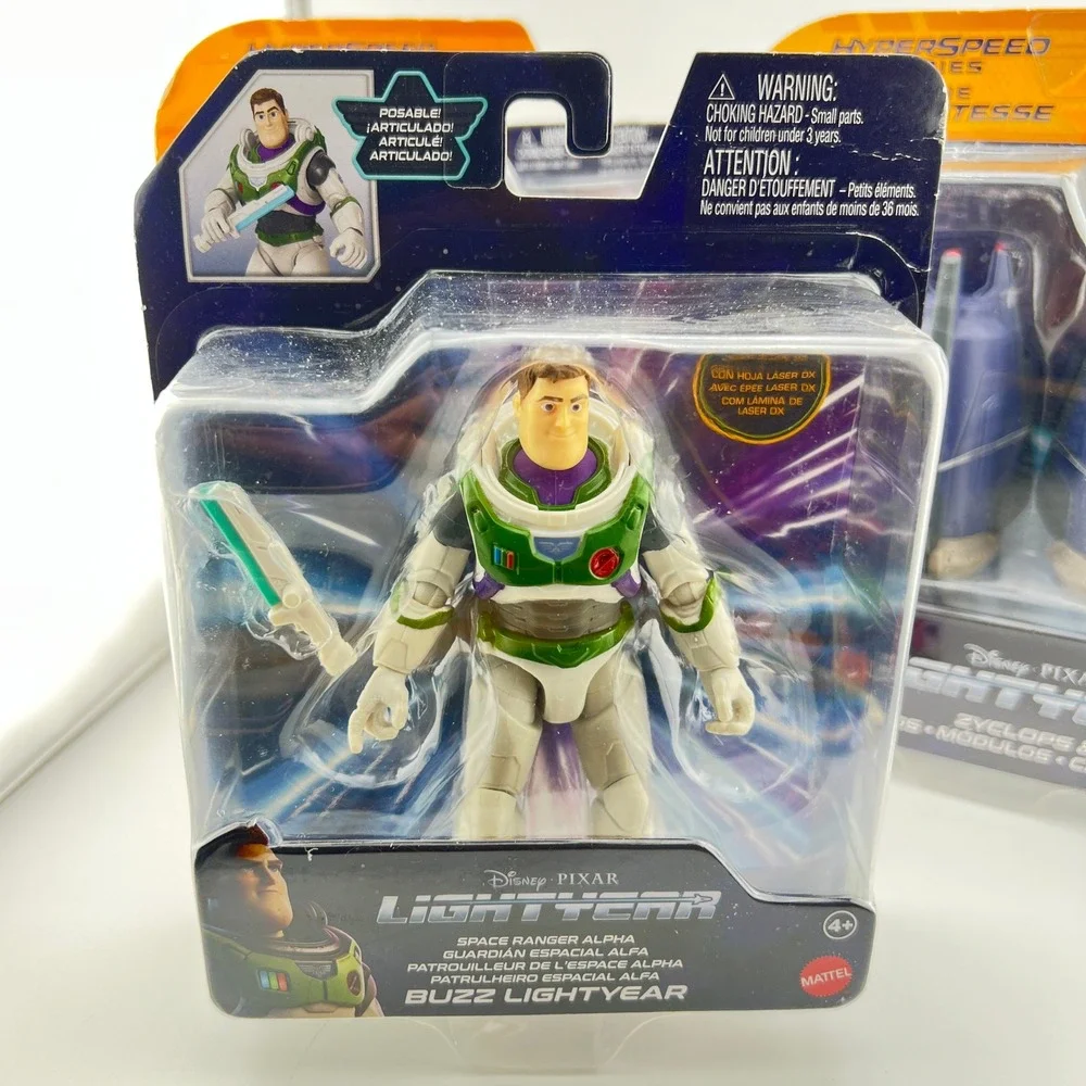 Disney Pixar Lightyear Movie Hyperspeed Series XL-07 Zyclops Buzz 3Pk Toy Figure